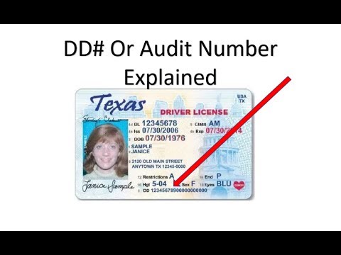 can i find my drivers license audit number online